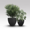 Lucia Stone Grey Planters - Small