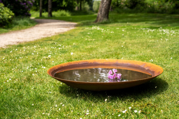 Corten Steel Water Bowl - Image 5