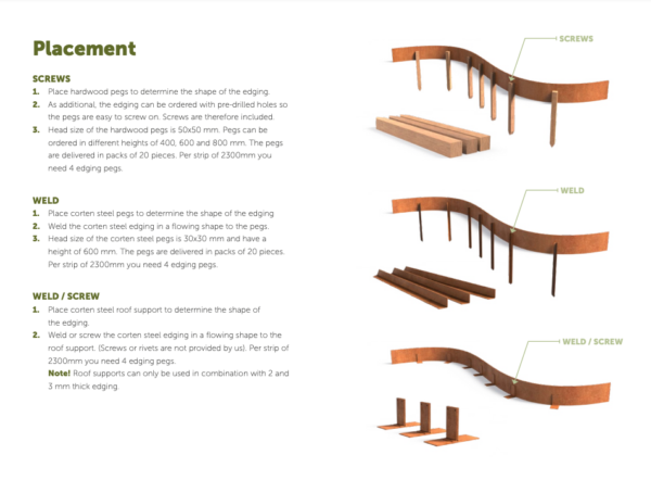 Roof Supports for Corten Steel Edging - Image 2